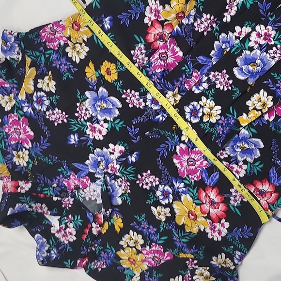 Time and Tru floral button-down dress sz XXL 20 - Picture 7 of 13